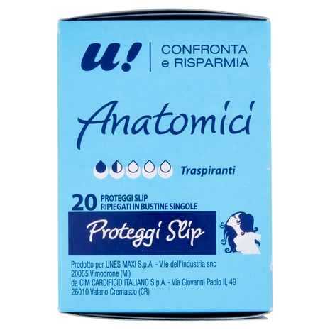 20 Proteggi Slip Anatomici U! Confronta e Risparmia